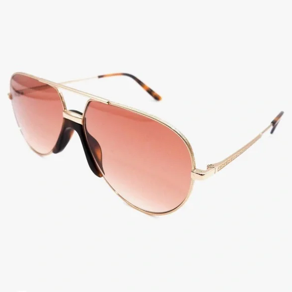 NWT Gucci GG0432S Aviator Sunglasses, Unisex - Picture 2 of 9